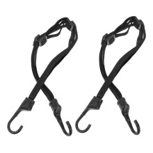 2pcs Motorcycle Bungee Cord Retractable Helmet Strap Kit for Secure Luggage Retention and Quick Attachment