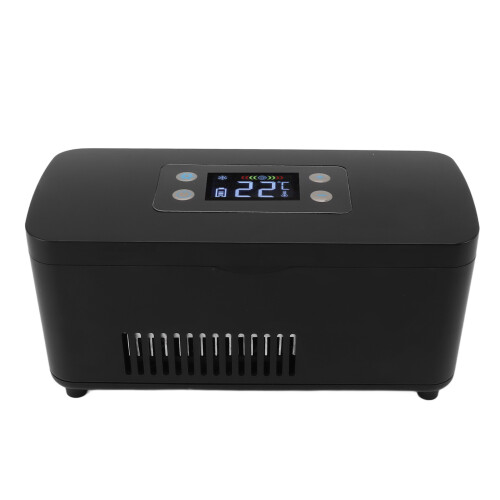 Insulin Cooler Box 3x18650 Black EU Plug 34.5oz 1