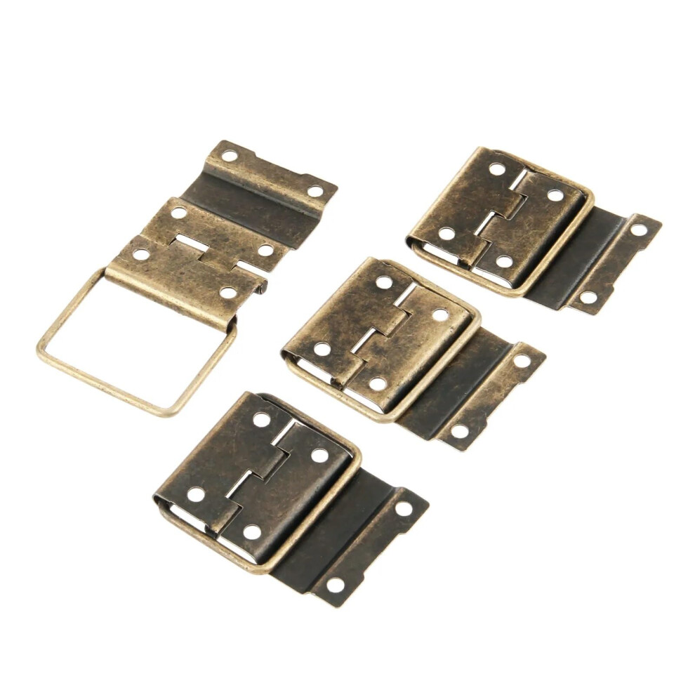 29X45mm Antique Cabinet Hinges Set, CorrosionâResistant Door Hardware, Smooth Pivot Action, 4Pcs 9771547893264