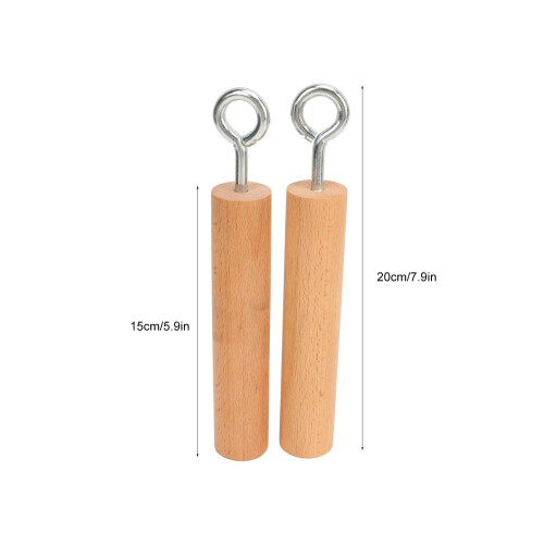 Wooden Pull Up Grips Natural Beech 15x20cm 445g 1