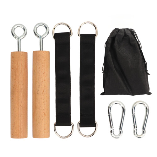 Wooden Pull Up Grips Natural Beech 15x20cm 445g 2