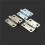 Square Industrial Hinge Flat Fold Design for Power Distribution Box Thickened Mechanical Fold 1Pcs 4