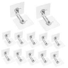 Furniture Safety Straps 12pcs Adjustable Anti Tip Anchors Heavy Duty Wall Safe Adhesive Kit for Cabinet and Bookshelf