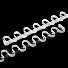 Ceiling Curtain Track Set Aluminum Heavy Duty Sliding Rail Ripple Fold System for Smooth Operation 8.2ft White
