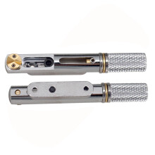 Silver Headless Guitar Bridge Tailpiece for 6 String Electric Guitar, Enhanced Tuning Stability, Durable Metal Construction
