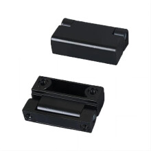 2Pcs Black Zinc Alloy Cabinet Door Hinges Heavy Duty Construction Smooth Pivot Action for Kitchen Cabinets