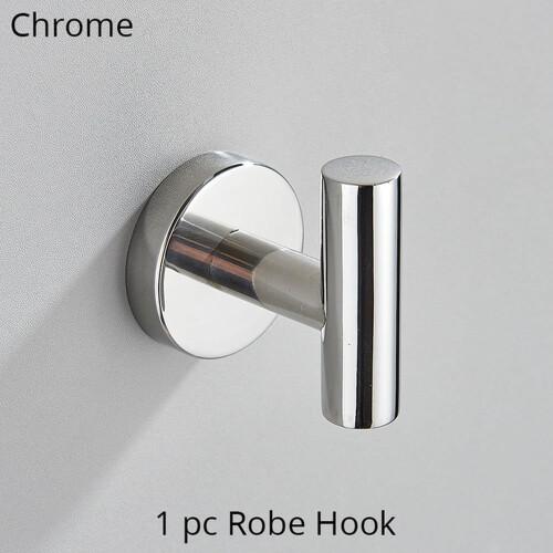 Bathroom Hardware Set with Durable Copper Construction, Hidden Mounting Design, Towel Bar Rack and Hooks 1