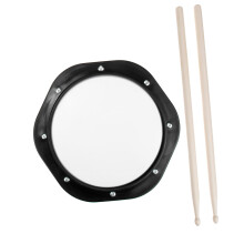 Drum Practice Pad Silent Durable Surface with Drumsticks and Bag for Beginners and Pros