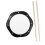 Drum Practice Pad Silent Durable Surface with Drumsticks and Bag for Beginners and Pros 1