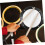 Drum Practice Pad Silent Durable Surface with Drumsticks and Bag for Beginners and Pros 2