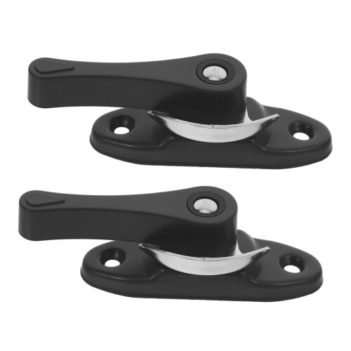 Window Sash Locks 2 Sets Hook Style Durable Lock Construction for Single Hung Windows Security