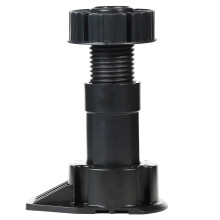 4 Pack 4 Inch Heavy Duty Furniture and Bed Risers, 1000lbs Capacity, NonSlip Rubber Base – Black