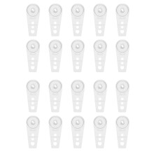 20pcs Ball Bearing Curtain Track Rollers for Smooth Silent Gliding and Ceiling Mounted Drapery