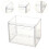 Stackable Clear Acrylic Display Case with Removable Shelf for Figurines Collectibles and Miniatures 4