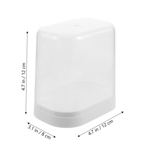 Stackable Display Case Set for Collectibles 4pcs Clear Dustproof Acrylic Box for Figures and Dolls 1