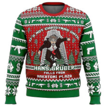 (XXL) Hans Gruber Fall Nakatomi Plaza Die Hard Ugly Christmas Sweater Gift Santa Claus Pullover Men 3d Swe Tw
