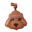 Creative Dog Inspired Key Holder PU Leather-Light Brown. 1