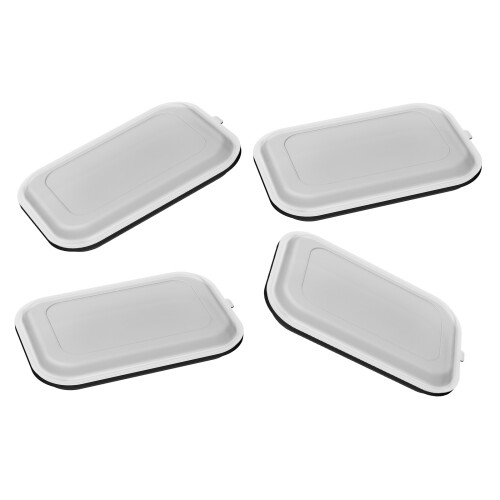 Transparent Refrigerator Storage Solution Silicone-Black