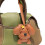 Draagbare krullende hondentas Charme sleutelhanger-Wit 7