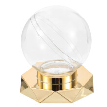 Clear Acrylic Baseball Display Case with Elegant Stable Stand for Signed Ball and Memorabilia
