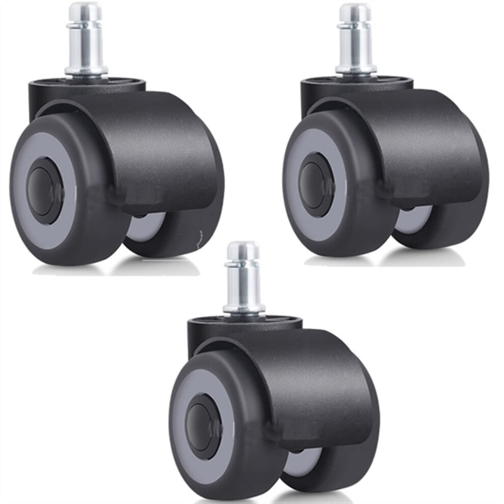 2 Inch Double Wheel Office Chair Casters 2Pcs, Heavy Duty Mute Tpr Wheels With Smooth 360 Rotation 9330225584858