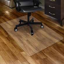 Tempered Glass Office Chair Mat 40x60cm Scratch‑Resistant Clear Floor Protector for Carpet and Hardwood