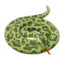 (Green) 2m Simulated Snake Plush Toy Soft And Comfortable Fabic Suitable For Haunted House Decoration Tw