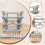 Action Figure Display Stand with Interlocking Modular Design, Stable White Model Display Base 16.5x11.5x16.5cm 5