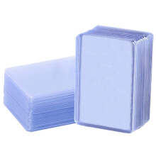 100 Pack Clear Card Sleeves Trading Card Protectors Dustproof Easy Insertion for Game Cards and IDs