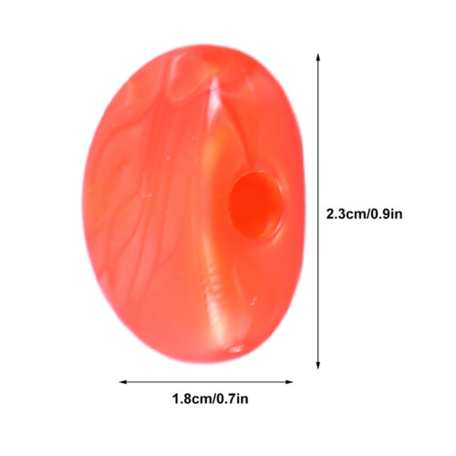 6Pcs Tuning Peg Button Semicircle Red Guitar 1