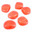 6Pcs Tuning Peg Button Semicircle Red Guitar 6