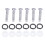 6Pcs Tuning Peg Button Semicircle Red Guitar 7