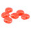 6Pcs Tuning Peg Button Semicircle Red Guitar 11