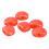 6Pcs Tuning Peg Button Semicircle Red Guitar 12