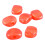 6Pcs Tuning Peg Button Semicircle Red Guitar 13