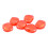 6Pcs Tuning Peg Button Semicircle Red Guitar 16