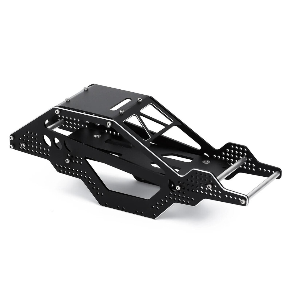 Aluminum Frame Cnc Machined Rock Buggy Chassis With Adjustable Shock Mounts For Scx24 1/24 Rc Crawler Upgrade 9351714519106