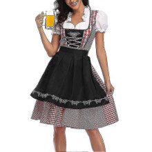 (M, Black) Women's Oktoberfest Costume Adult Dirndl German Traditional Bavarian Beer Carnival Fraulein Cosplay Maid Dress Outfit Zekai