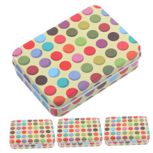 4pcs Multi Color Tinplate Trading Card Storage Box for Baseball and Pokémon Cards