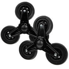 2X Shopping Cart Replacement Wheels with Easy Stair Climbing and Smooth Rolling Performance