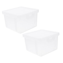2pcs Coin Capsule Storage Box Set, Durable Plastic Coin Holder Organizer for Collectors