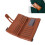 Retro PU Leather RFID Zipper Wallet Large Capacity 8