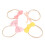 12pcs Bows Hair Ties Elastic Multi-Color Ponytail 7