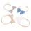 12pcs Bows Hair Ties Elastic Multi-Color Ponytail 9