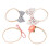 12pcs Bows Hair Ties Elastic Multi-Color Ponytail 10
