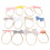 12pcs Bows Hair Ties Elastic Multi-Color Ponytail 15