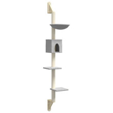 Kattenboom meubel toren klimmen speelgoed krabben krabpaal klimplatform muur met krabpaal licht