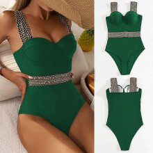 (XXL, B8059) Lebanghui Push Up Women Swimsuit One Piece Sexy Swimwear Women Bath Suit Stitch Detail One-pieces Swimming Suit Bathing Suits
