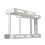 Pull Rotate Spice Rack Milk White 5.9in 15cm Cap 2