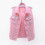 (L, Pink) Women Spring And Autumn Coats Solid Sleeveless Denim Jacket Outerwear 1